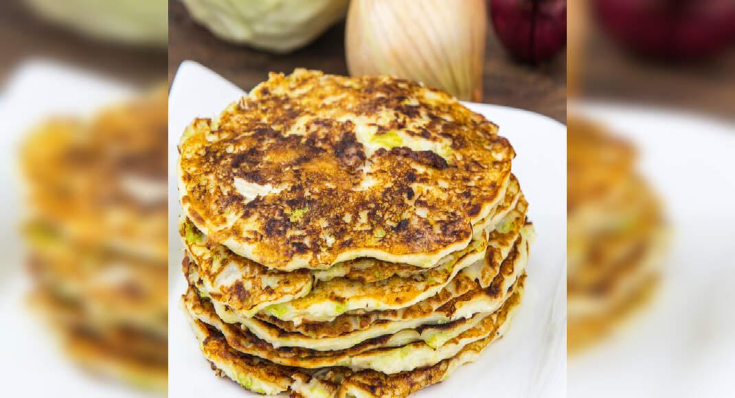 Cabbage Pancake Recipe: How to Make Cabbage Pancake Recipe | Homemade Cabbage Pancake Recipe - Times