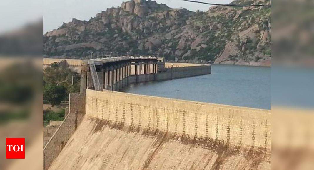 An image of landscape of Jawai dam with clear blue sky and Aravalli  mountain ranges with its reflection in water at Jawai in Rajasthan India  Stock Photo | Adobe Stock