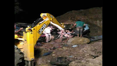50 feared dead as two HRTC buses washed away in landslide in Mandi