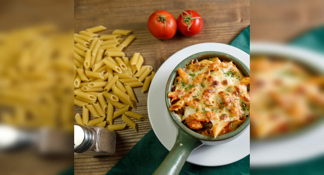 Baked Mexican Pasta Recipe: How to Make Baked Mexican Pasta Recipe | Homemade Baked Mexican Pasta Re