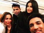 Malaika Arora, Maheep Kapoor, Karan Johar and Sushant Singh Rajput's selfie