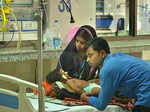 ​ An inside view of a ward at a hospital