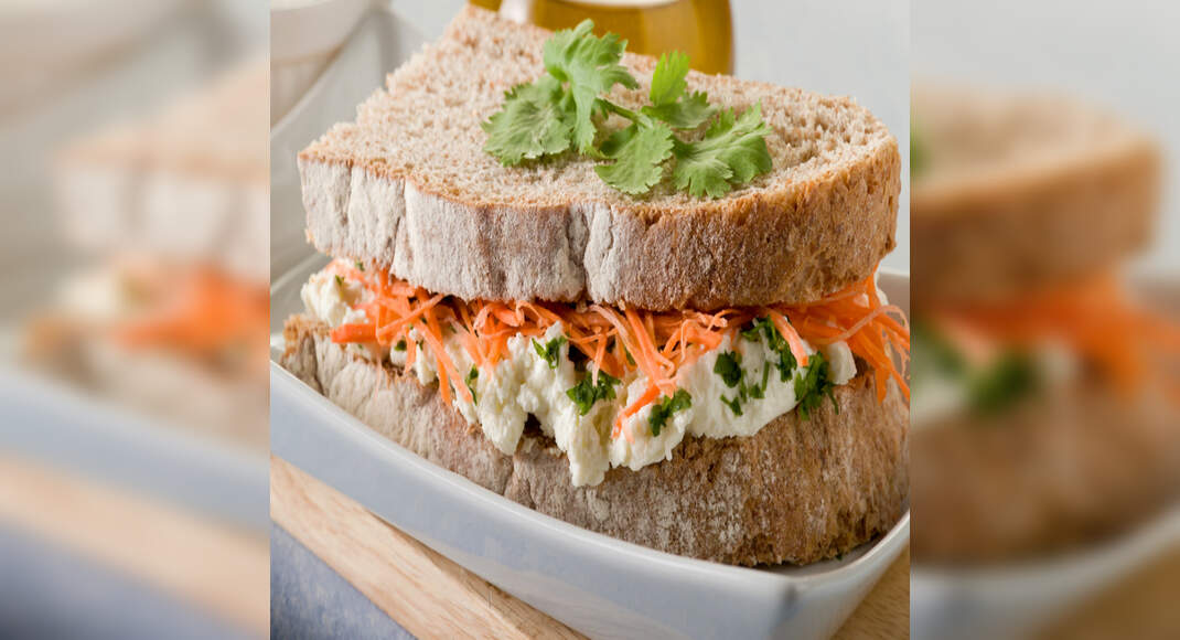 Carrot Sandwich Recipe: How to Make Carrot Sandwich Recipe | Homemade Carrot Sandwich Recipe
