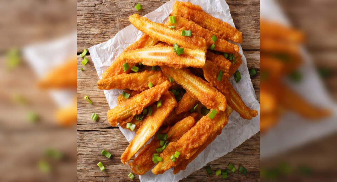 Baby Corn Finger Fry Recipe: How to Make Baby Corn Finger Fry Recipe at Home | Homemade Baby Corn Fi
