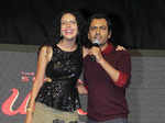 Nawazuddin Siddiqui speaks as Bidita Bag looks on