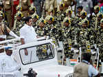Chief Minister Edappadi K Palaniswami inspects the guard of honour