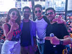 Jacqueline Fernandez and Sidharth Malhotra with music composer duo Sachin-Jigar