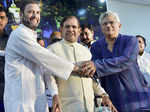 Rahul Gandhi and Sitaram Yechuri at conclave