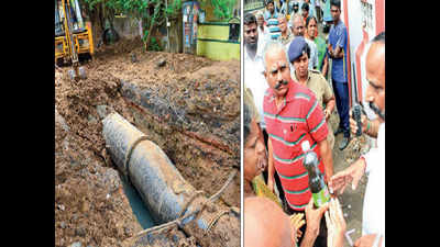 Irked by unending pipeline work on Mylapore road, residents mob MLA