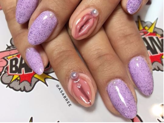 Here's the latest bizarre nail trend- Vagina Nails!