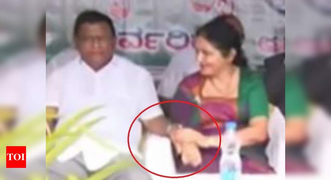 Congress Leader Caught On Camera Allegedly Touching Woman 3249