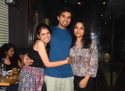Vaishnavi, Rohit and Upasana lived it up partying at Boats Beach Resto Bar in Chennai