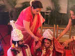 Riya Sen and Shivam Tewari's wedding