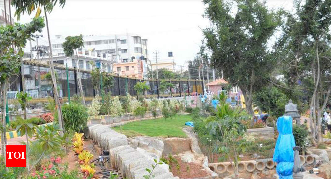 Quarryturnedlandfill is now a Stone themed park Bengaluru News