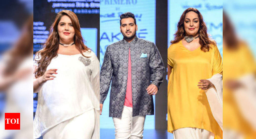 Wendell Rodricks size fashion show: Big and beautiful: Plus-sized models rock the Indian ramp - Times of India