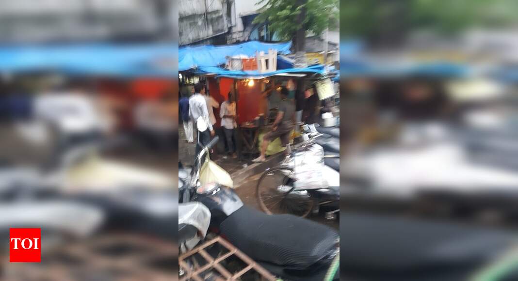Tea vendor lights up Electric Box with Fire Stove. Times of India