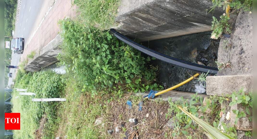 Storm drainage choked APPA juction Times of India