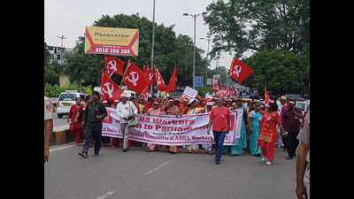 ASHA workers march for better work conditions
