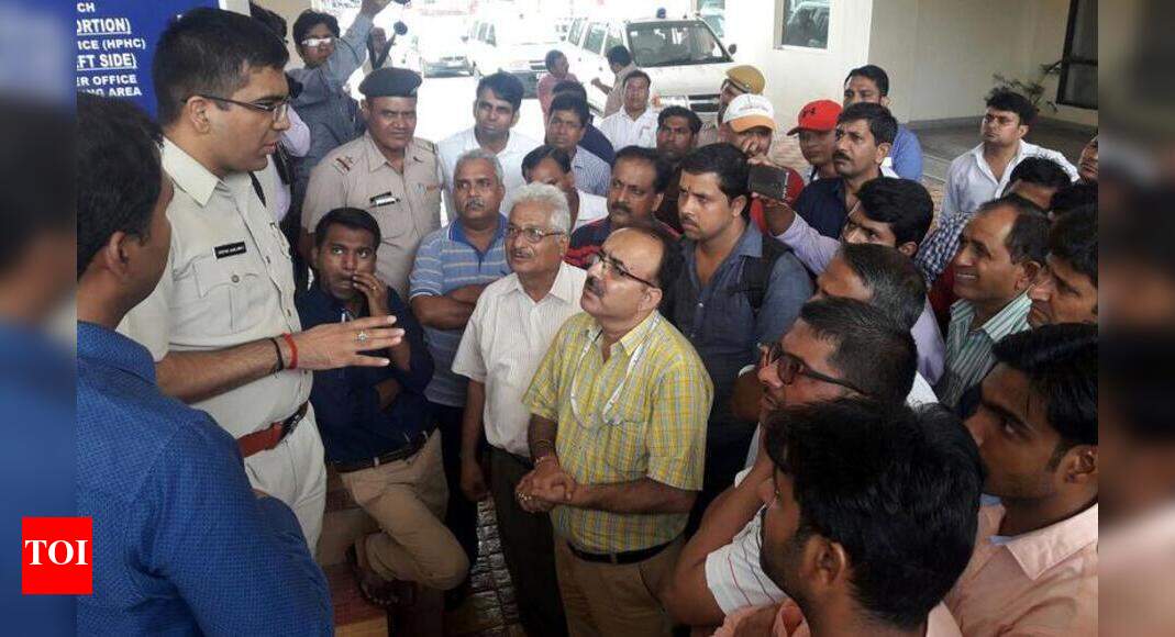 Scribes protest, seek arrest in assault case Gurgaon News Times of