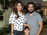 Shilpa Shetty Kundra and Raj Kundra with their son Viaan Raj Kundra