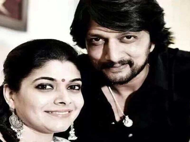 Sudeep reunites with wife Priya | Kannada Movie News - Times of India