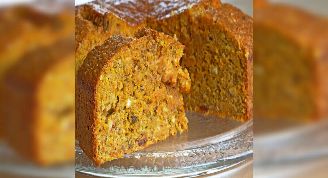 Eggless Carrot Cake Recipe: How to Make Eggless Carrot Cake Recipe | Homemade Eggless Carrot Cake Re