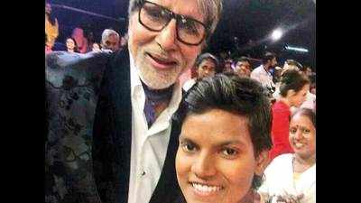 Agra cricketer Deepti Sharma shoots a special episode of KBC with Big B
