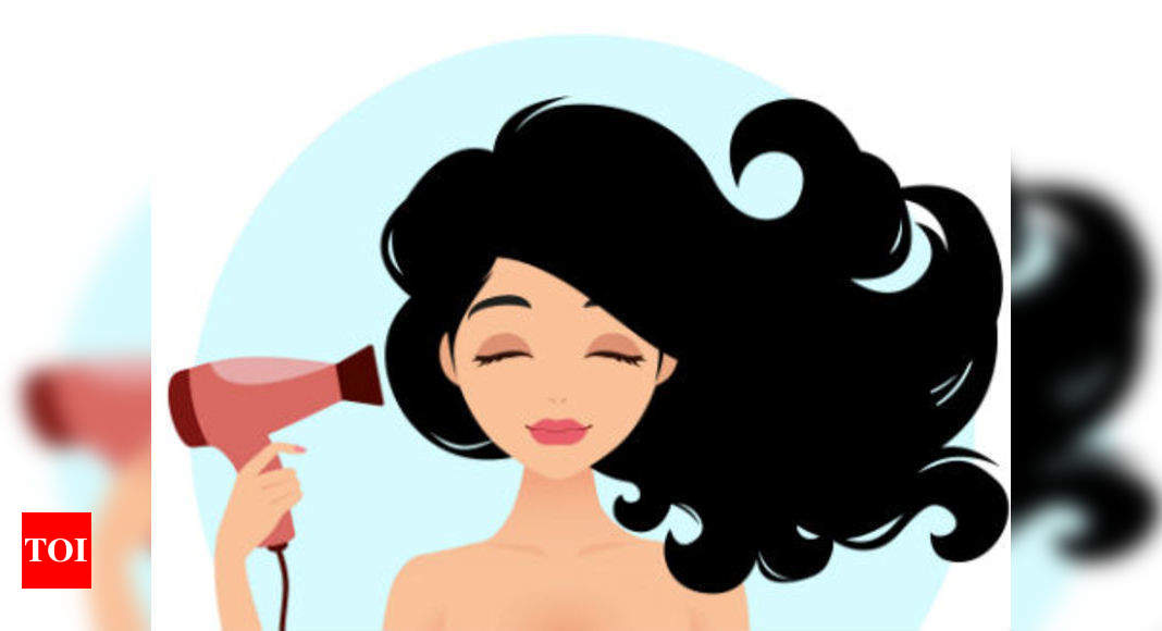 How to blow dry your hair at home - Times of India