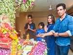 Sonu Sood with his wife and kids