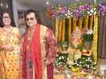 Bappi Lahiri with his wife Chitrani Lahiri