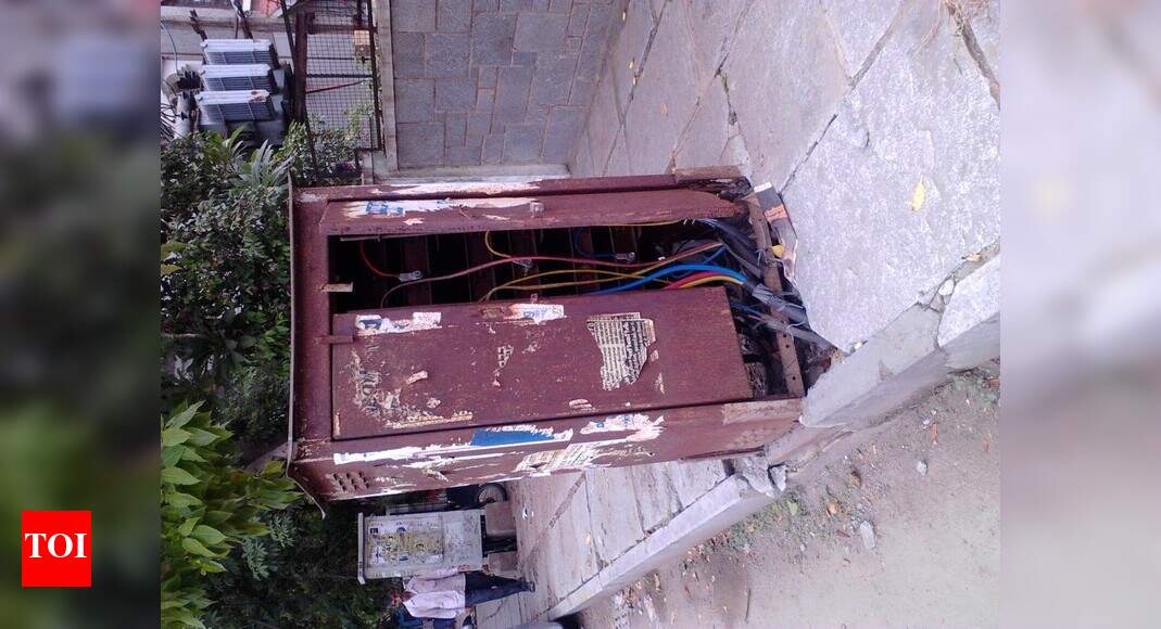 Junction box not closed properly... - Times of India