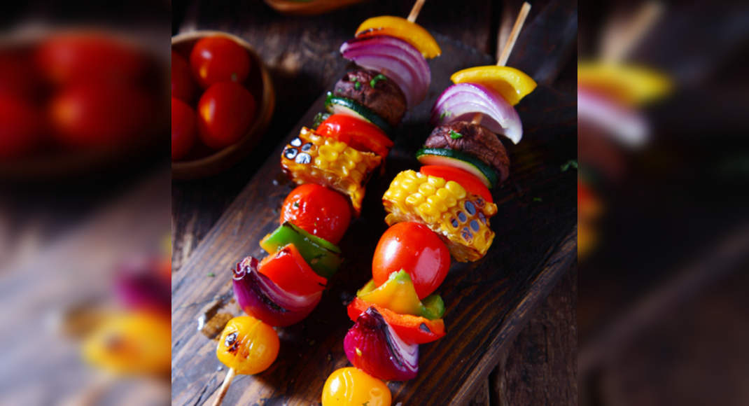 Mixed Vegetable Skewers Recipe: How to Make Mixed Vegetable Skewers ...