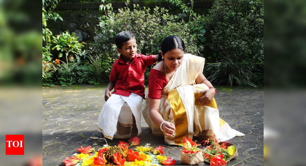 Onam Goodbye Designer Pookkalams Welcome Back Naadan Flowers Kochi News Times Of India onam goodbye designer pookkalams