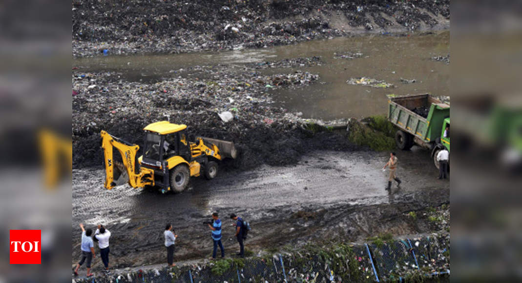 Ghazipur landfill collapse: A month on, pile of garbage strewn across road  unnerves residents