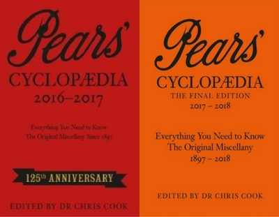 Pears' Cyclopaedia to be printed for one last time, after 125 years