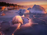 Frozen Sea in Lulea, Sweden