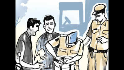 Two held for robbing auto passengers