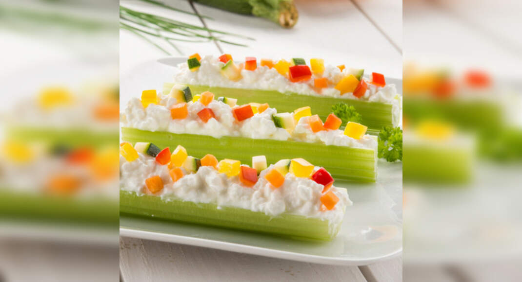 Celery with Cream Cheese Mix Recipe: How to Make Celery with Cream Cheese Mix Recipe | Homemade Cele