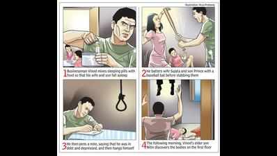 Bizman kills wife and son, hangs self