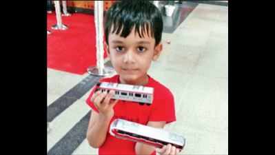 Sound of train engines, not cartoons piques this 5-year-old boy's interest