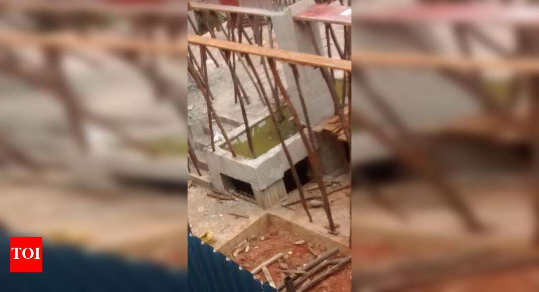 Mosquito breeding place on construction site - Times of India