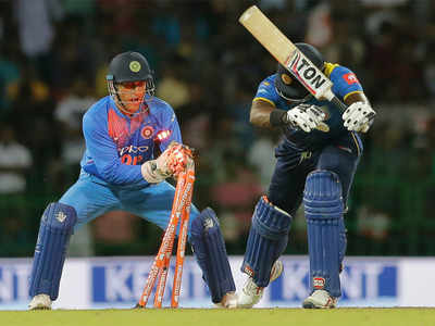Blink and miss: MS Dhoni astonishes with lightning fast stumping | Cricket  News - Times of India
