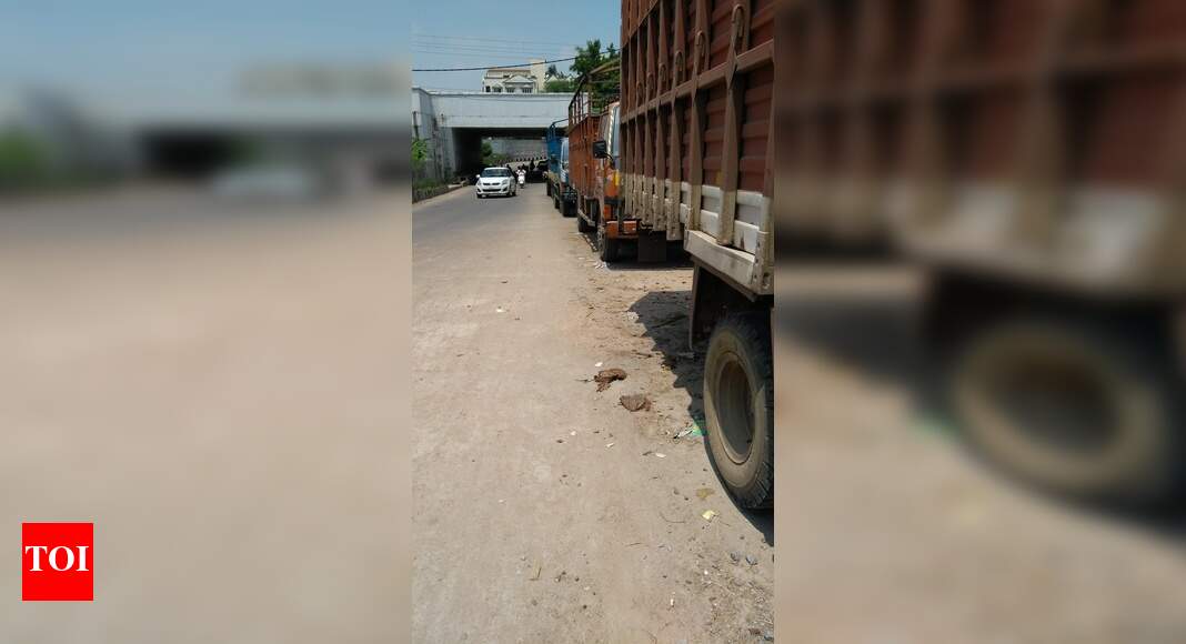 illegal parking on road side Times of India