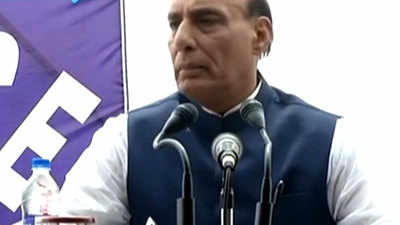 Rajnath Singh visits Anantnag, lauds bravery of security forces