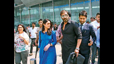 Ajay Devgn-Ileana D'Cruz begin shooting in Lucknow