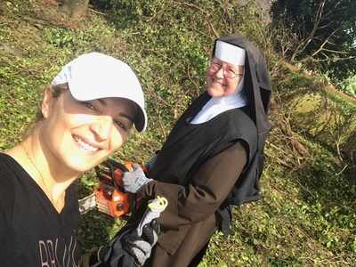Post-Irma: A nun with a chainsaw and a purpose