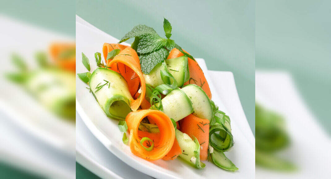 Cucumber Carrot Salad Recipe: How to Make Cucumber Carrot Salad Recipe | Homemade Cucumber Carrot Sa