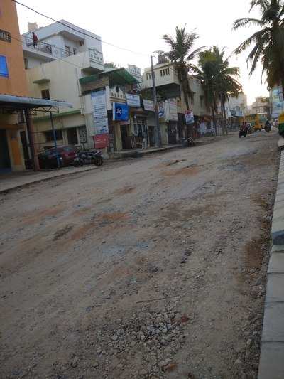 Dusty and muddy Road in Malagala