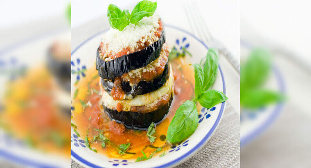 Grilled Eggplant Parmesan Recipe: How to Make Grilled Eggplant Parmesan Recipe | Homemade Grilled Eg
