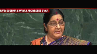 Watch: Full speech of Sushma Swaraj at UN General Assembly